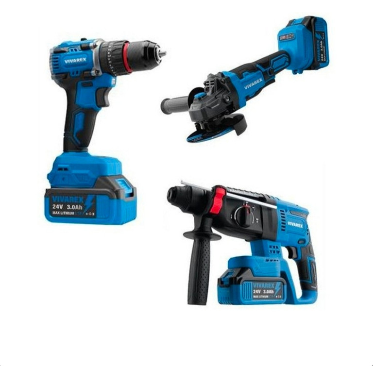 کیت شارژی براشلس ۳ عددی ویوارکس ۲ باطری مدل VR2403-BCK