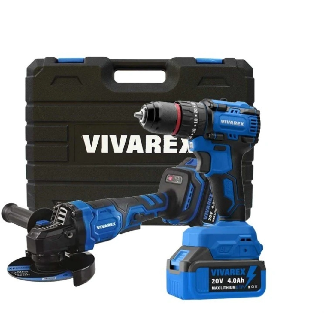 کیت شارژی براشلس دو عددی ویوارکس (VIVAREX) مدل VR2402-BCK